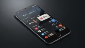 IPTV Extreme App Benutzeroberfläche mit Senderliste und EPG auf Android